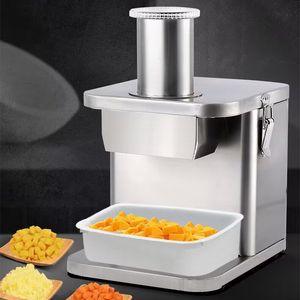 Electric Vegetable Fruit Dicing Machine Carrot Radish Potato Cucumber Cube Cutting Machine Food Shredder