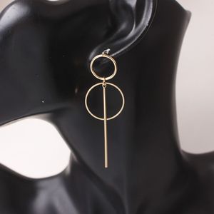 Hollow Geometric Pendants Drop Earrings for Women Big Personality Simple Dangle Earring