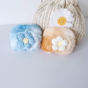 3D Flower Fluffy Cases For Apple Airpods Pro 2 Pro2 3 1 2 Animal Lovely Hair Fur Fashion Luxury Soft TPU Air Pod Airpod 3gen Earphone Accessories Protector Cover Skin