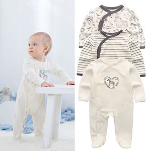 Jumpsuits Baby Boys Rompers Winter Long Sleeve Cotton baby custome Girls Jumpsuit ONecks Kids Clothes boy Outfits sets 230213