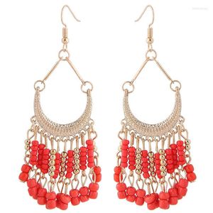 Dangle Earrings Selling Water Drip Suer Colorful Rice Beads Pendant Ornaments Wholesale Bohemian Wind