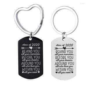 Keychains 2023 temporada de graduação em aço inoxidável Keychain Greet Class de / atrás de você