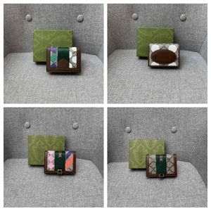 Designer-Geldbörse Ophidia Geldbörsen Geldbörse Damen Herren Handtasche Clutch Bag Klassischer Buchstabe Gestreiftes Patchwork Echtes Leder Handtaschen Kartenhalter Münzgeldbörsen Reißverschlusstasche