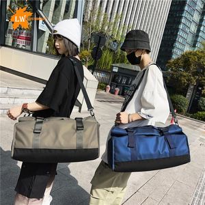 Duffel Bags Travel Bag Luggage Handbag Women's Shoulder Large Capacity Waterproof Nylon Sports Gym Ladies Crossbody Custom