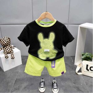 Sets Kids Tracksuit Summer Baby Clothes Children Boys Girls Sport Cartoon TShirts Shorts Pcssets Toddler Active Clothing