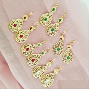 Dangle Chandelier Earrings Classic Moroccan Style Wedding Jewelry Hollow Pattern Noble Cut Rhinestone Ladies Drop Delivery 20 Dhdks