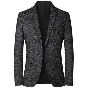 Męskie garnitury Blazers Men Mężczyznę Kurtka Moda Slim Casual Coats Przystojne Masculino Kurtki biznesowe Suits Striped Mens Blazers Tops 230213
