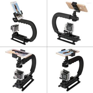 Stativ U - Handhållen telefonstabiliserande POGRAPHIE VIDEO RIG FILM Making Vlogging Recording Case Bracket Stabilizer