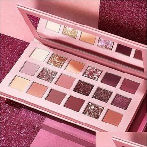 Eye Shadow Pearlescent 18 Color Eyeshadow Palettes Desert Rose Disc Marble Makeup Plate Drop Delivery Health Beauty Eyes Dhdos