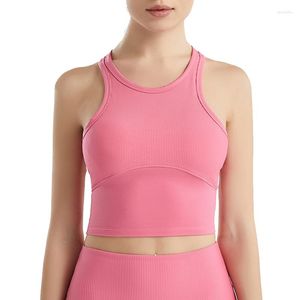 Completo da yoga, da donna, traspirante, delicato sulla pelle, completamente supportato, pull-up e pelle attillata, collo alto, morbido, allenamento, reggiseno sportivo da corsa