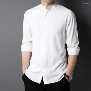 Men's Casual Shirts 7 Colors Men Classic Long Sleeve 2023 Spring Dress Shirt Cotton Brand Men's Clothing