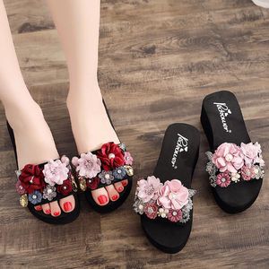 Slippers SAGACE Female Summer Shoes Women Platform Wedges High Heels Sexy Fish Mouth Sandals Thick Bottom Ladies Slides