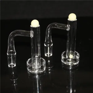 narghilè Quartz Banger Nail con Spinning Bubble Cap Carb e Terp Pearl 10mm 14mm 18mm Giunto 45/90 gradi per bong in vetro raccoglitore di cenere