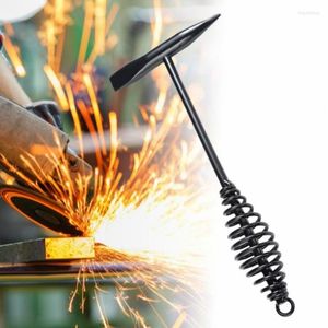 300g High Carbon Steel Derusting Welding Slag Hammer Spring Handle Remove Electric Weld Hand Tool