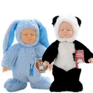 Gefüllte Plüschtiere, süßes Plüsch-Kaninchen-Spielzeug, gefüllter Hase, Bär, geborenes Baby, Spielzeug, Bjd-Babypuppe, Baby, Kinder, beschwichtigen Spielzeug, Kindergeschenk 230211