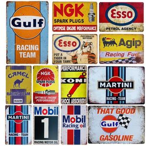 Shabby Chic Vintage Metal Tin Signs Man Cave Plate Motor Oil Garage Wall Stickers Gas Decor Plaque License Tool Metal Painting garage mobil decor size 30X20CM w01