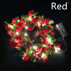 Decorative Flowers LED Rose Wreath Artificial Fake Valentine's Day ChristmasWedding FestiveParty Home Decor Arch Decoration DIY Plant