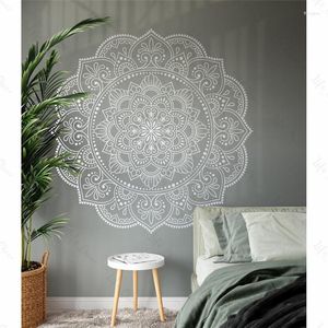 Wandaufkleber, Mandala-Blumen-Tapete, Schlafzimmer, Wohnzimmer, Dekoration, Kunst, religiöses Yoga