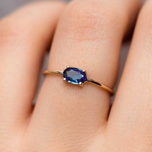 Bandringe Hochzeit Verlobung Dating Ringe für Frauen Weiblich Opal Goldfarbe Zierlicher Ring mit Stein Mode Y2k Schmuck Geschenk Großhandel R865 G230213