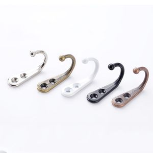 Single Prong Metal Clothes Hanger Hook Archaize Coat Neckerchief Hanger Hook Bak Doors Wall Key Purse Hook Hooks Home Supplies Gancho Para Colgar Ropa de Metal