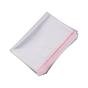 100pcs/lot 28x28cm transparent self adhesive seal OPP bags all clear toy garment packing poly bag with glue tape seal