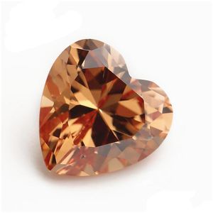 Diamanti sciolti Lusso all'ingrosso 30 Pz / borsa 7X7 Mm Colore misto Cuore sfaccettato Taglio a forma 5A Cubic Zirconia Perline per gioielli Fai da te Dr Dhavp