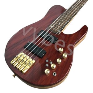 LvyBest Electric Guitar Shop Custom Bass 5 String Bass mais recente estilo Elm Body Coda