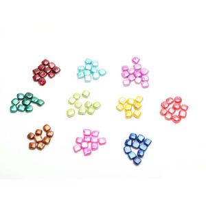 Pearl Wholesale Unique Loose Square/Coin Shape Freshwater Pearls Dyed Colorf Mix Odressed Drop Delivery 202 DHSDB