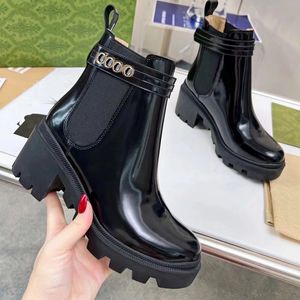 New Designer Leather and Boots Luxury Women Ankle Boot Biker Platform Heels Winter Sneakers Size 35-42