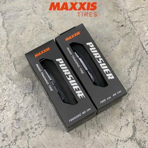 Pneus de bicicleta 1 PCS Maxxis Pursuer Pneu de bicicleta 700 x 25C 23C 28C 32C 60 TPI Pneus de treinamento de corrida de estrada dobráveis COMPETIÇÃO Original à prova de farpas HKD230712