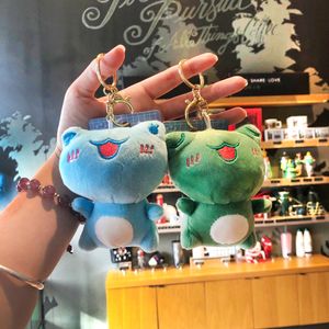 Chave anéis Kawaii Chave de Anime Frog Keychain for Child Girl Boys Cartoon Cute Mulheres Pursa Key Cosplay Plush Plelight Jewelry Gift