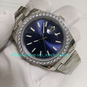 20 Färg medelstora 36mm automatiska klockor med låda för damer mens diamant bezel blå urtavla armband asien 2813 rörelse mekaniska armbandsur kvinnors klocka