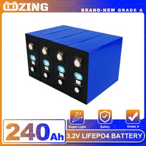 グレードA 3.2V 240AH LifePO4バッテリーDIY充電可能なBatteri Pack 12V 24V 48V VANSソーラーエネルギー貯蔵システムキャンパーバッテリー