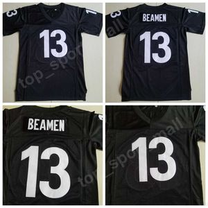 Män film Jamie Foxx 13 Willie Beamen Jersey College Football De givna söndagströjorna Black Team Color All Stitched GRATIS frakt