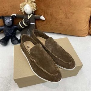 이탈리아 디자이너 Loropiana 신발 여자 신발 남자 신발 남자 신발 로포 신발 플랫 힐 새로운 봄과 여름 2021