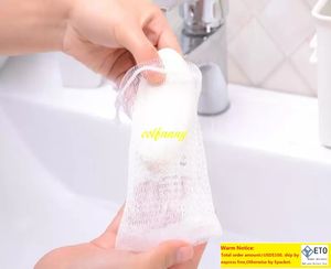 Rete per sapone in rete per bolle di sapone Rete schiumogena borsa a rete a bolle facile colore bianco
