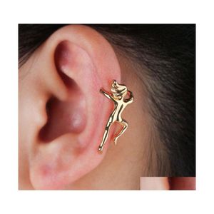 Ear Cuff 2Pcs/Lot Personality Exaggerated Rock Climbing Human Shape Clip Vintage Mix And Match Style Earring For Women Men Drop Deli Dh8Sx