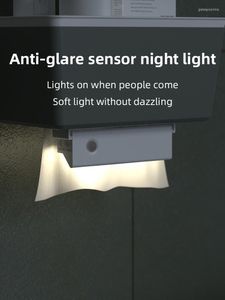 Настенная лампа беспроводной шкаф индукция световой проход человека проход человека в помещении.