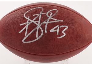 Polamalu Payton Kelce Mahomes Barkley ManningWitten Autographed Signated Signaturer Signaturer Auto Auto Collectable Football Ball