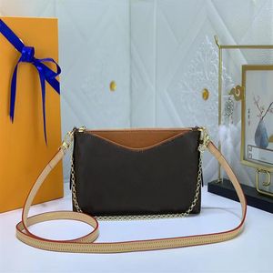 2022 Fashion Mini Bag Chain Crossbody Short Leather Shoulder Strap Simple Pouch Shoulder Strap Luxury Designer Bag 41638260G