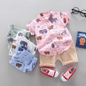 LZHベビー服セット夏の幼児の男の子シャツショートPCSスーツキッズカジュアルチルドレン服服の年