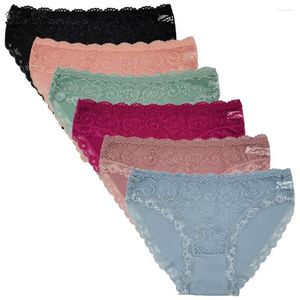 Women's Panties 3Pcs/Set Low Waist Woman Cute Female Underwear Lingerie Sexy Ladies Underpants Fashion High Quality Cotton Lace Briefs