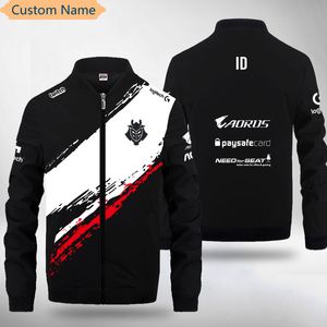 メンズジャケットchaqueta deユニフォームequipo lec g2 esports para hombre idパーソナライズ可能なジャージーストリートフーディーカラーCon Capucha 230213