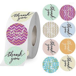 Gift Wrap 500pcs Mix Types Thank You Boxes Stickers Business Company Guests Packaging Favors Decoration Roll Labels