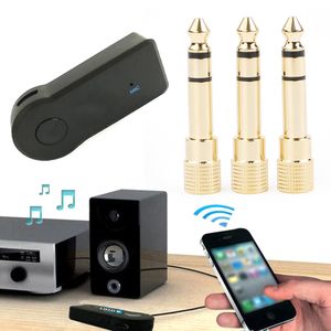 Jacka 6,35 mm męska wtyczka do złącza 3,5 mm adapter żeńskie adaptera Audio Audio Audio Audio Aux 6,3 3,5 mm konwerter