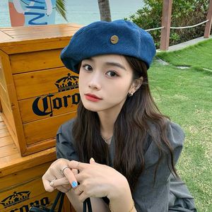 Berets Cowboy Beret Women Summer Thin Japanese Caps For Wild Korean Style Painter Hat Big Head Girth Boinas Para MujerBerets