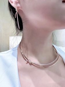 mrożony łańcuch kubański srebrne łańcucha tenisowa złoto drobny diament łańcuch tenisowy Naszyjnik Kobiet serce złoto Choker Designer biżuteria złota projektant Love Luxe Set Girl