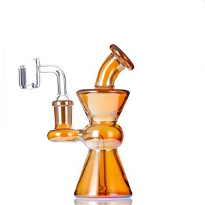 5,5 cala mini rozmiary Bongs Bang Water Rure Dab Rig Dabber Tool z 14 mm żeńskim stawowym kwarcowym banger lub miską