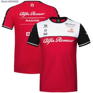 Мужская футболка 2023 New Fashion F1 Formula -One Racing Team Alfa Romeo Orlen Summer Outdoor Комфортно Quick Shor