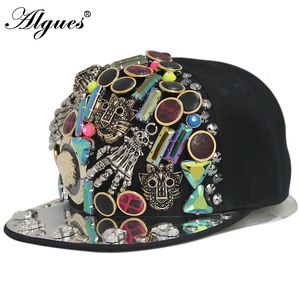 Czapki czapki z czapką dla dorosłych Hip Hop Punk Rock Skull Nike Flat Ed Hats Men Men Spring and Autumn Docker Baseball Docker 230214